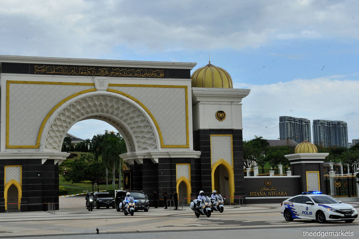 The King had audiences with Muhyiddin, Anwar, Guan Eng and Mat Sabu at Istana Negara yesterday. (Photo by Sam Fong/The Edge)